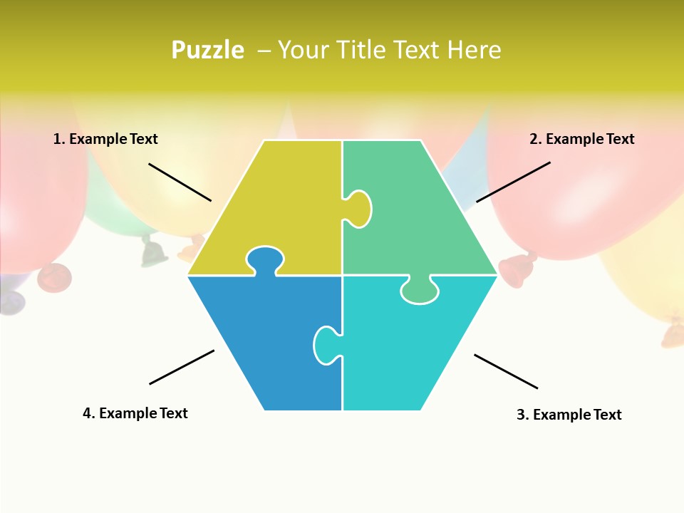 Helium Balloon Happy PowerPoint Template