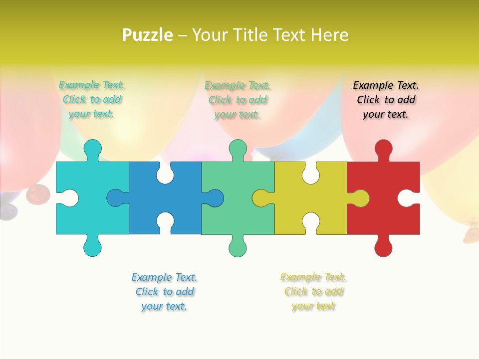 Helium Balloon Happy PowerPoint Template