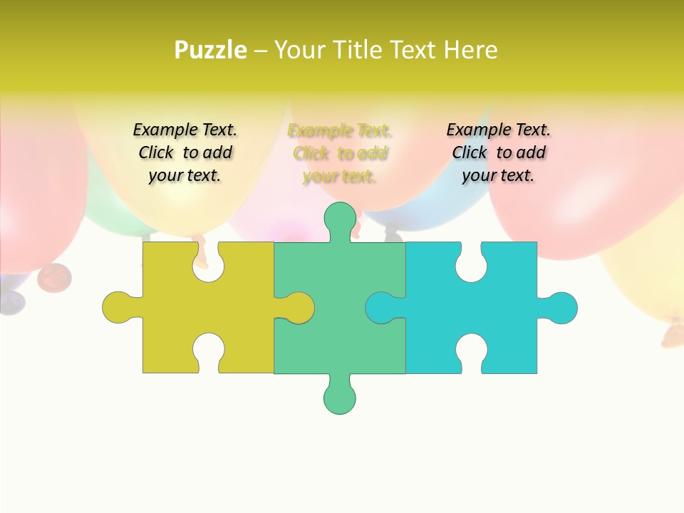 Helium Balloon Happy PowerPoint Template