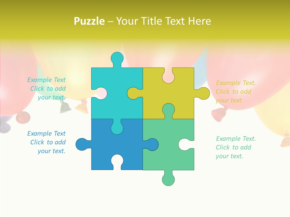 Helium Balloon Happy PowerPoint Template