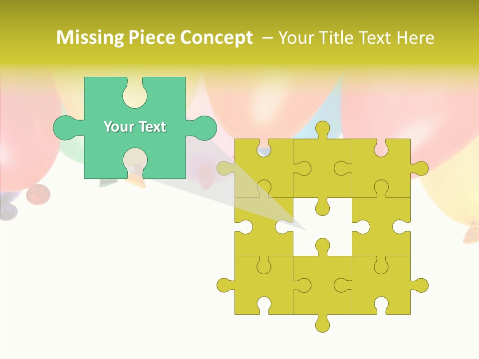 Helium Balloon Happy PowerPoint Template