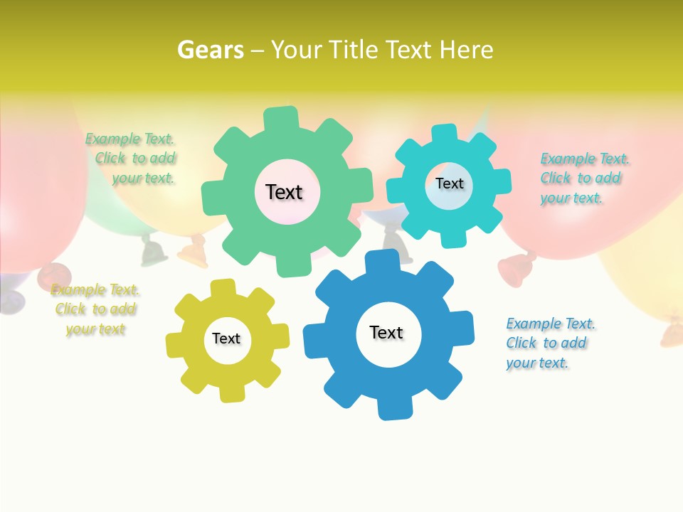 Helium Balloon Happy PowerPoint Template