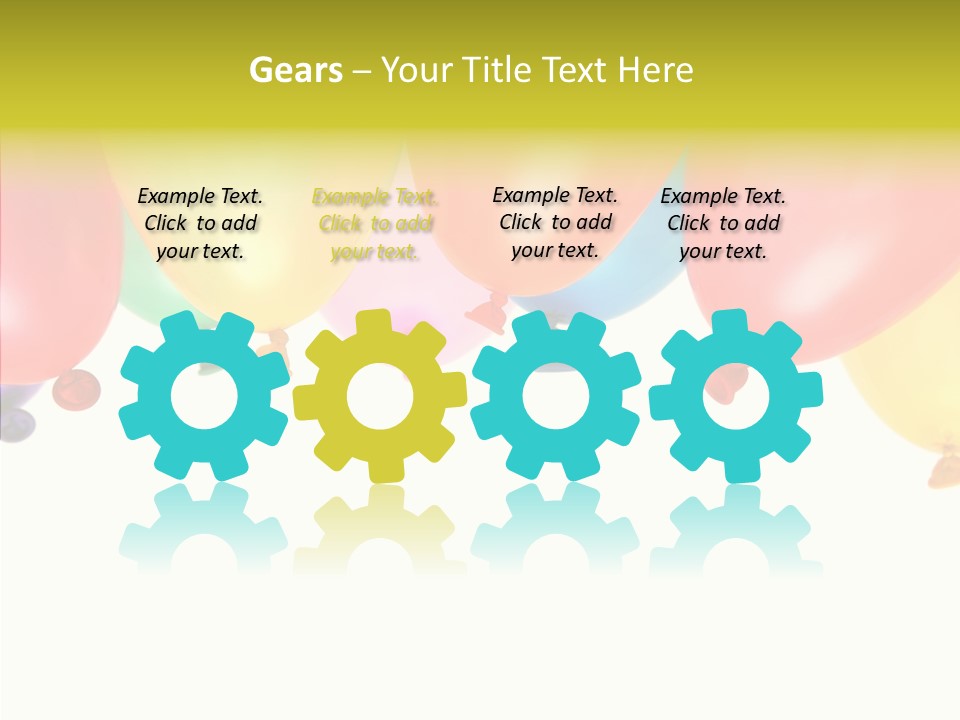 Helium Balloon Happy PowerPoint Template