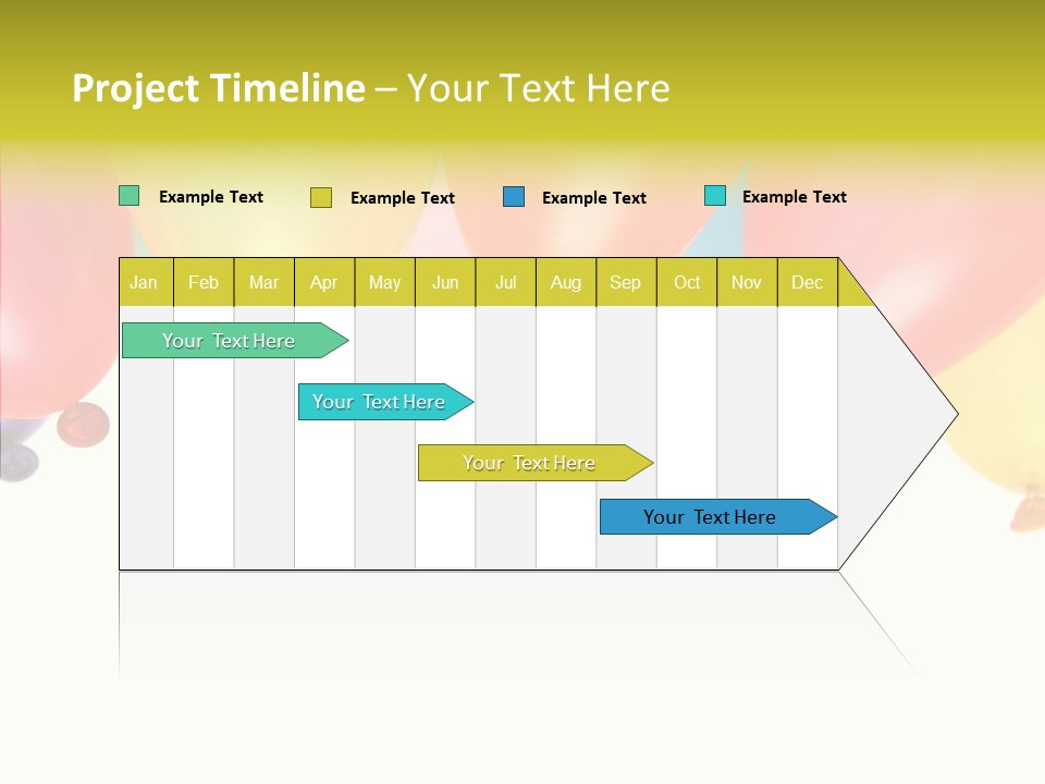 Helium Balloon Happy PowerPoint Template