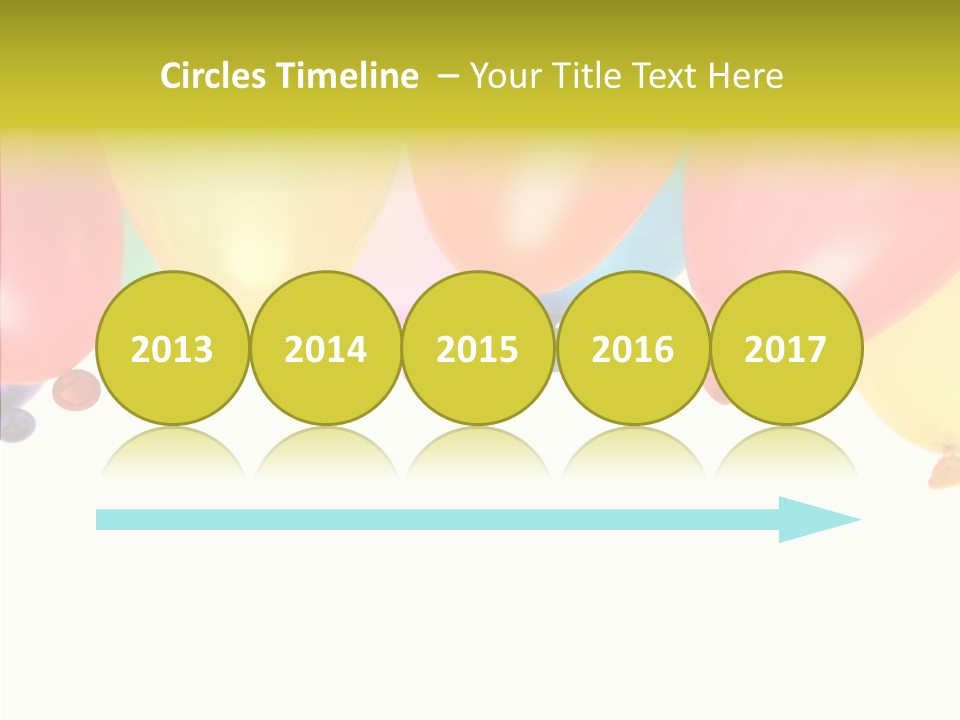 Helium Balloon Happy PowerPoint Template