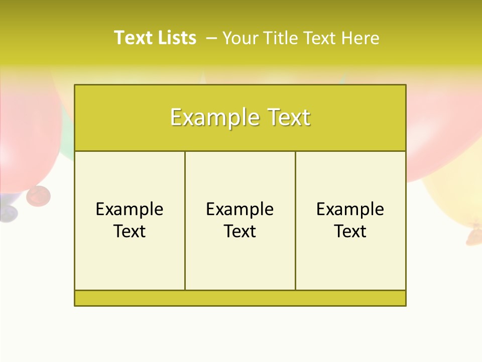 Helium Balloon Happy PowerPoint Template