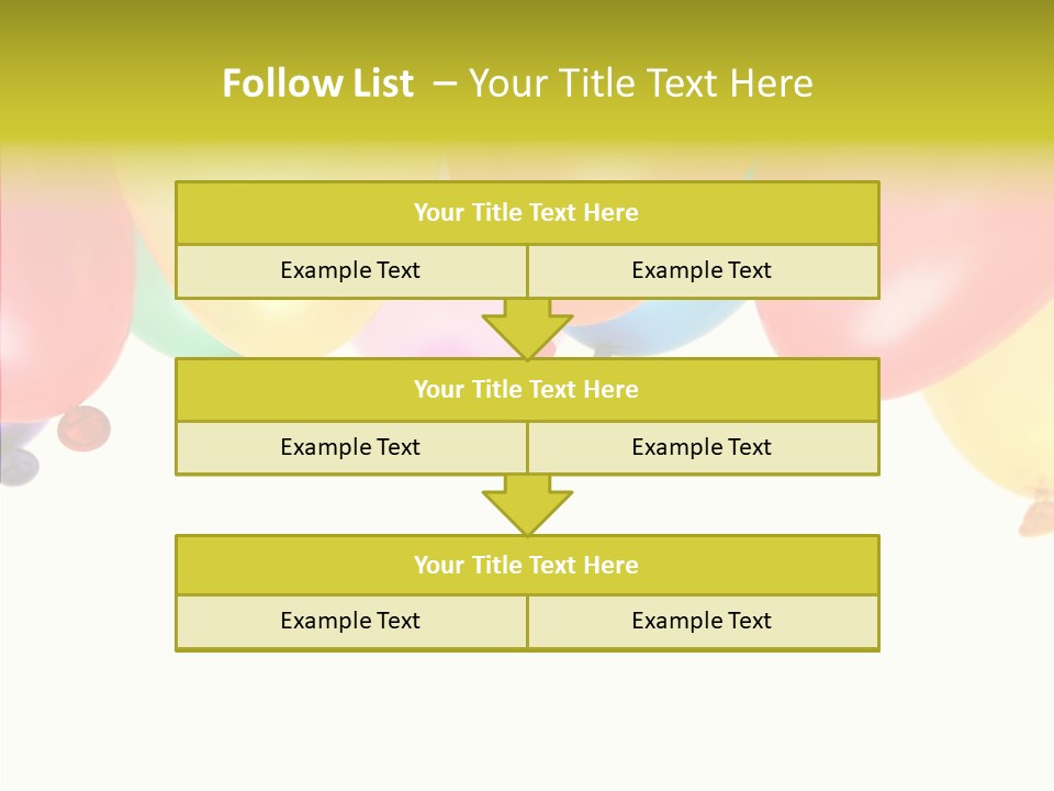 Helium Balloon Happy PowerPoint Template