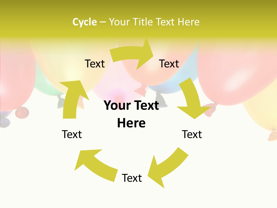 Helium Balloon Happy PowerPoint Template