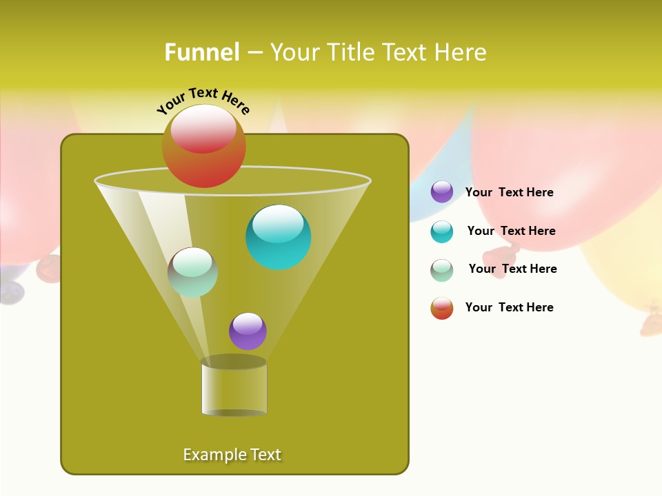 Helium Balloon Happy PowerPoint Template