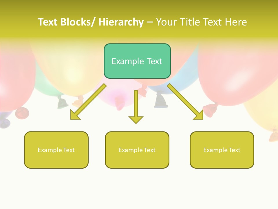 Helium Balloon Happy PowerPoint Template