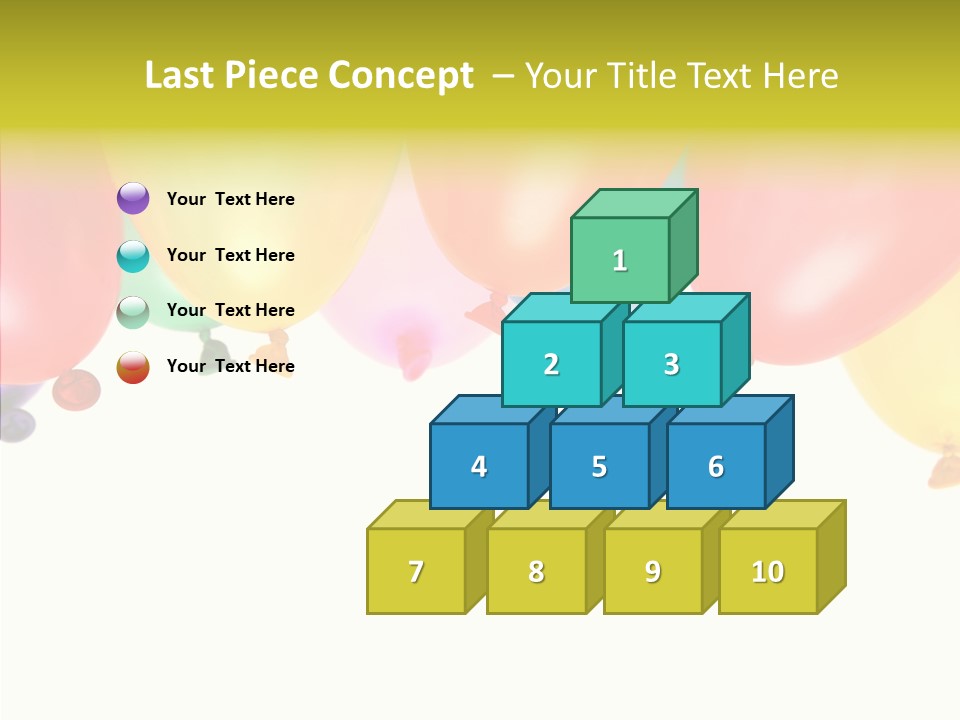 Helium Balloon Happy PowerPoint Template