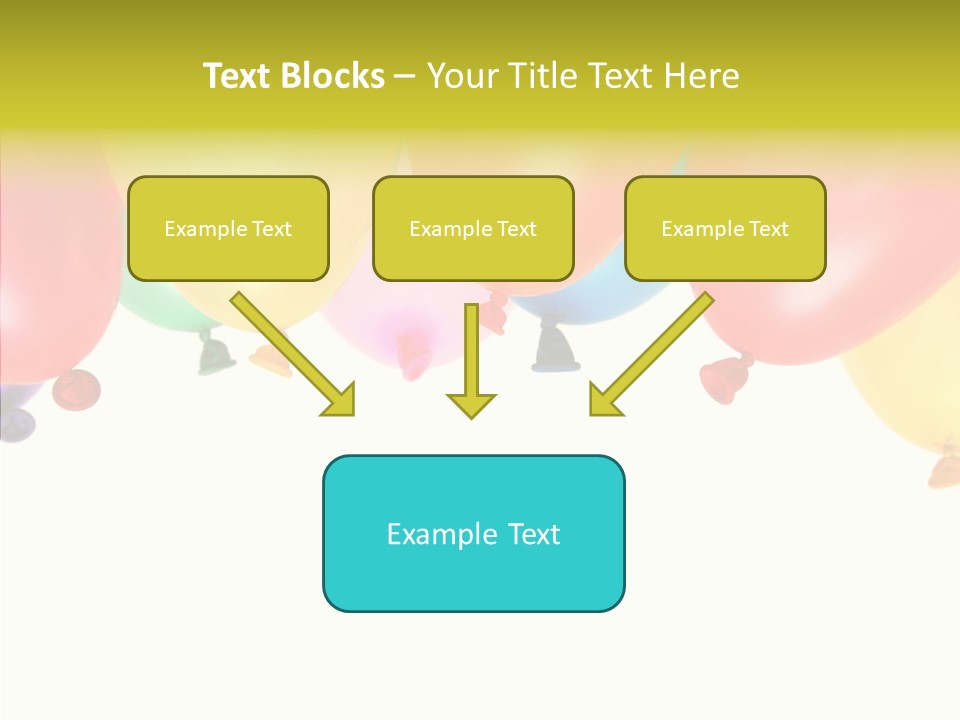 Helium Balloon Happy PowerPoint Template