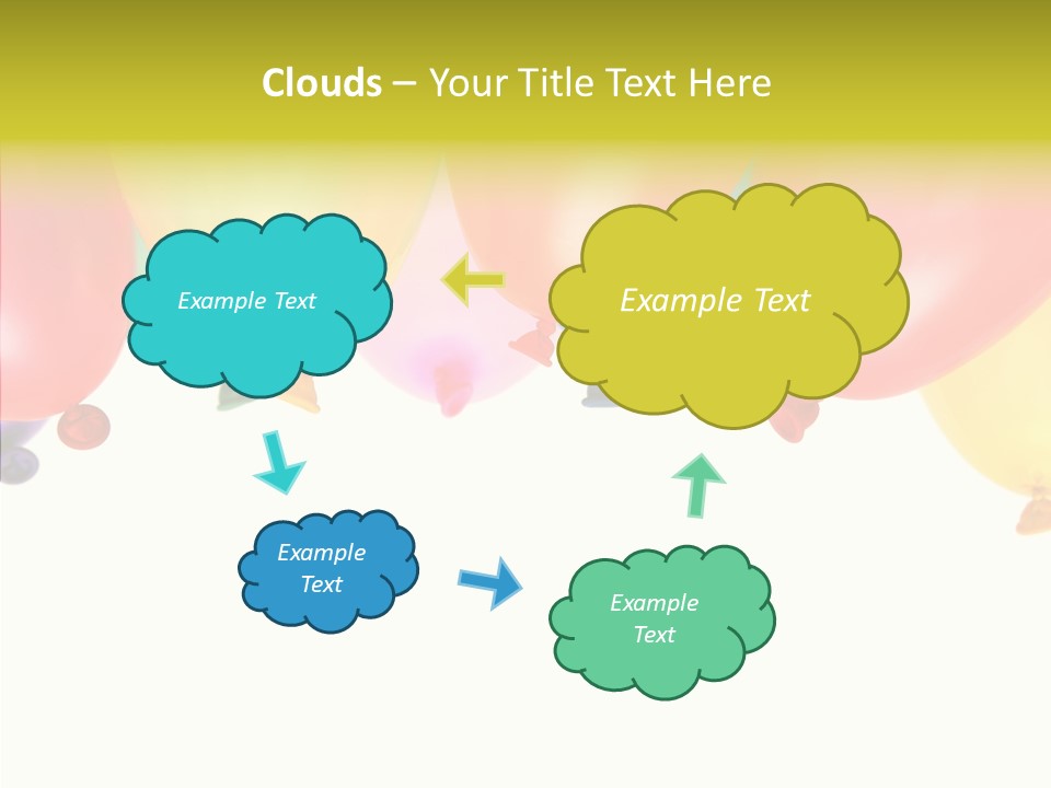 Helium Balloon Happy PowerPoint Template