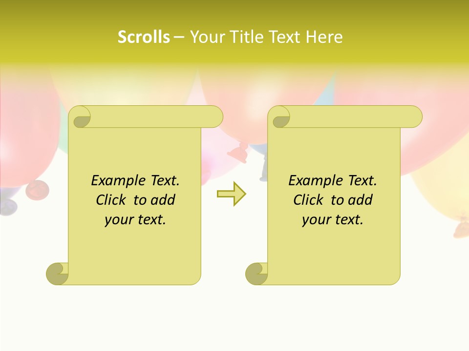 Helium Balloon Happy PowerPoint Template