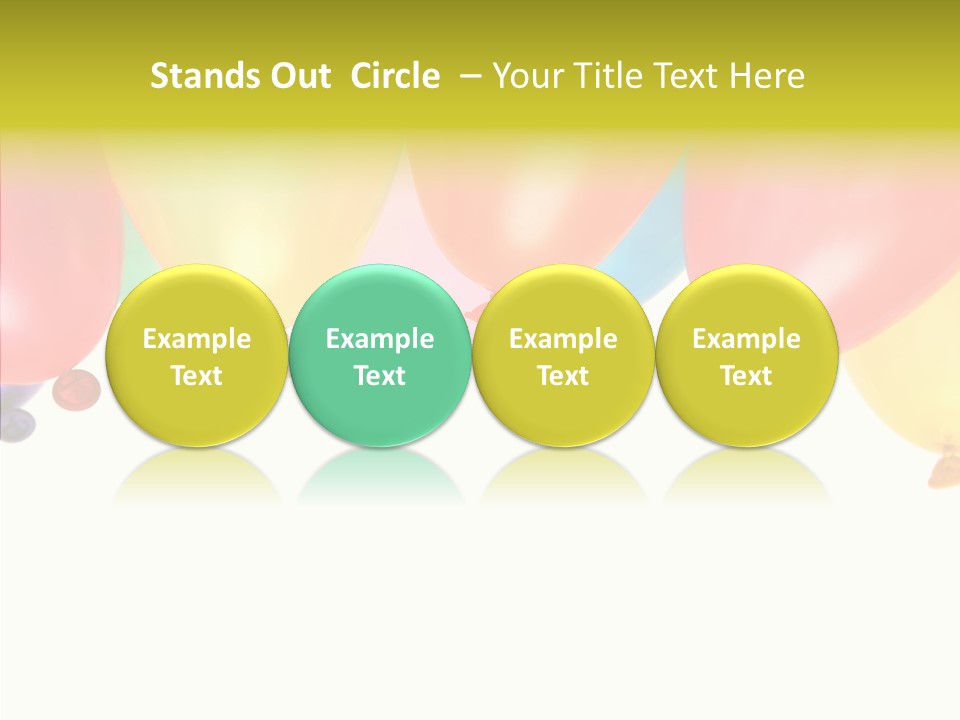 Helium Balloon Happy PowerPoint Template