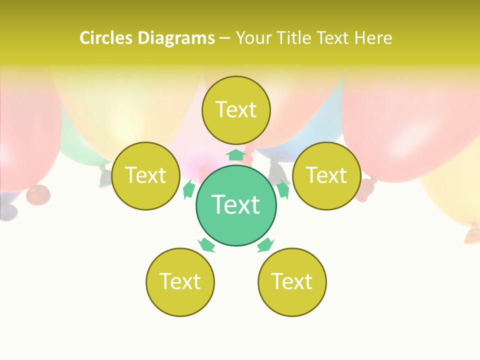 Helium Balloon Happy PowerPoint Template