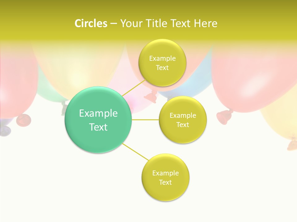 Helium Balloon Happy PowerPoint Template