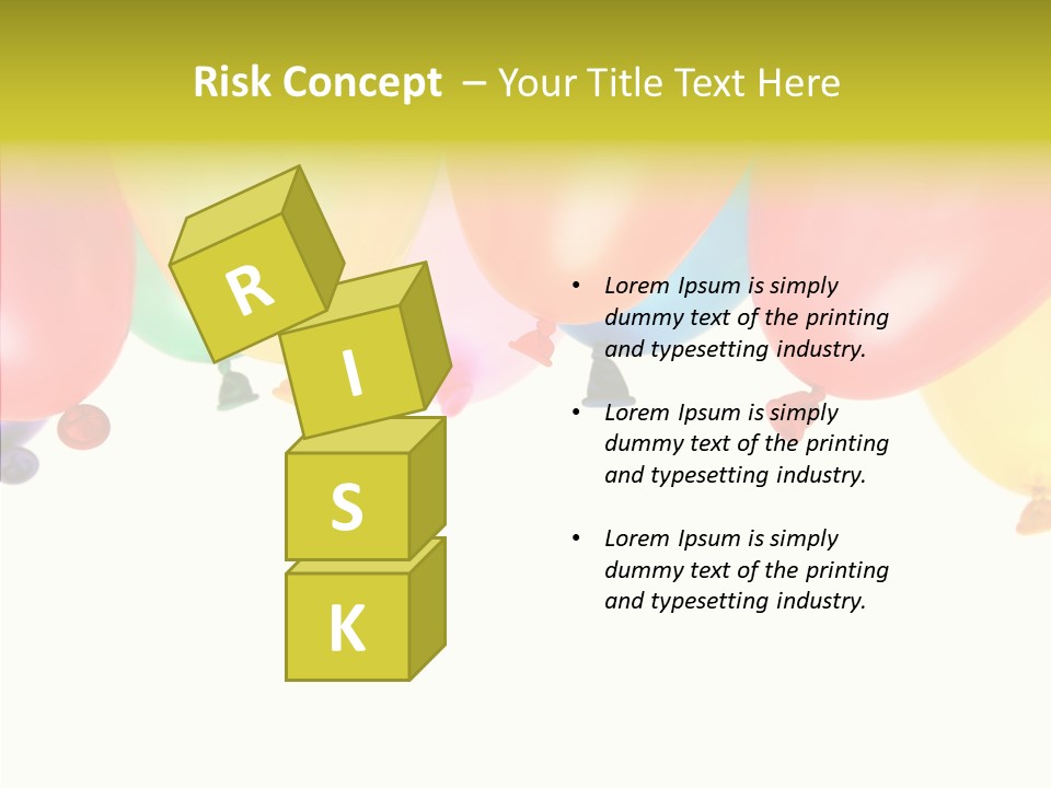 Helium Balloon Happy PowerPoint Template