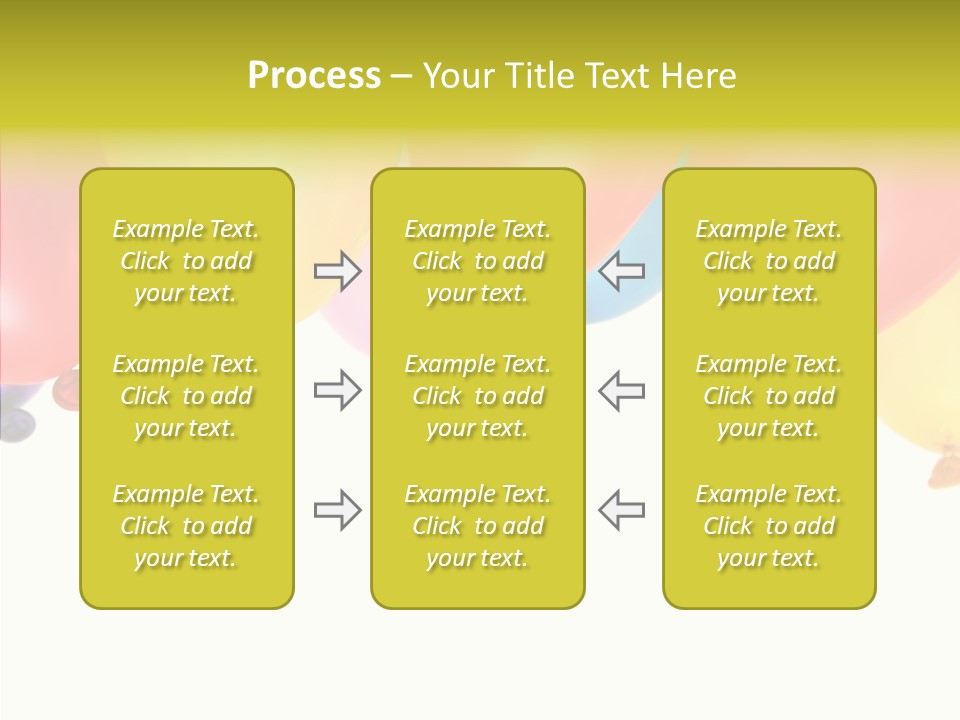 Helium Balloon Happy PowerPoint Template