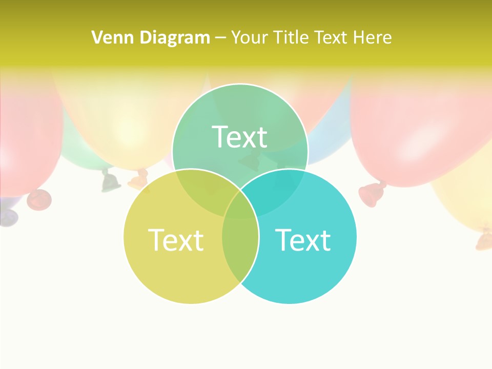 Helium Balloon Happy PowerPoint Template