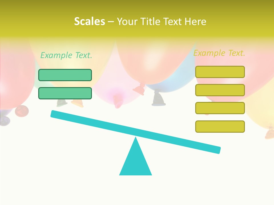 Helium Balloon Happy PowerPoint Template