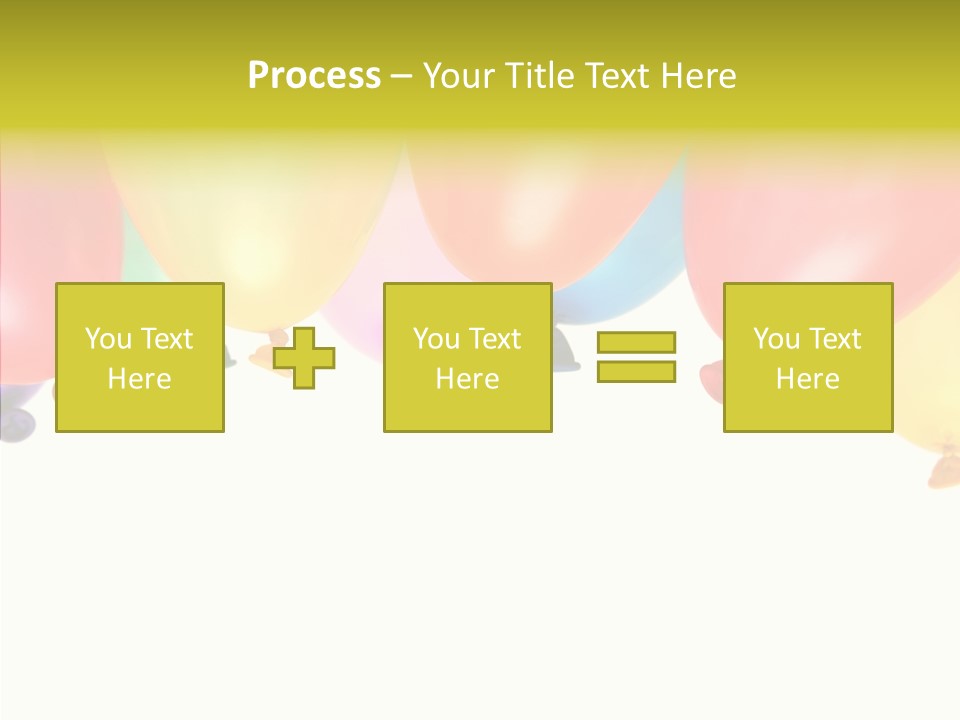 Helium Balloon Happy PowerPoint Template