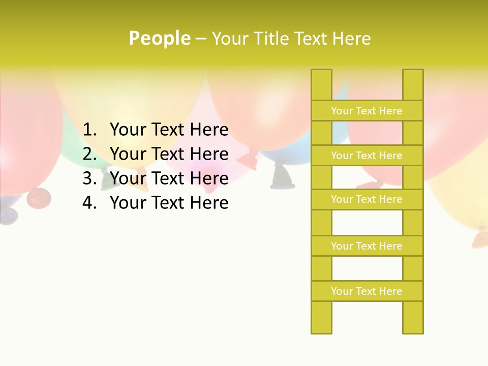 Helium Balloon Happy PowerPoint Template