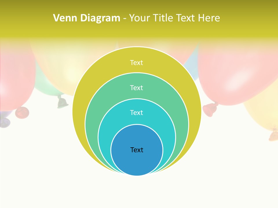 Helium Balloon Happy PowerPoint Template
