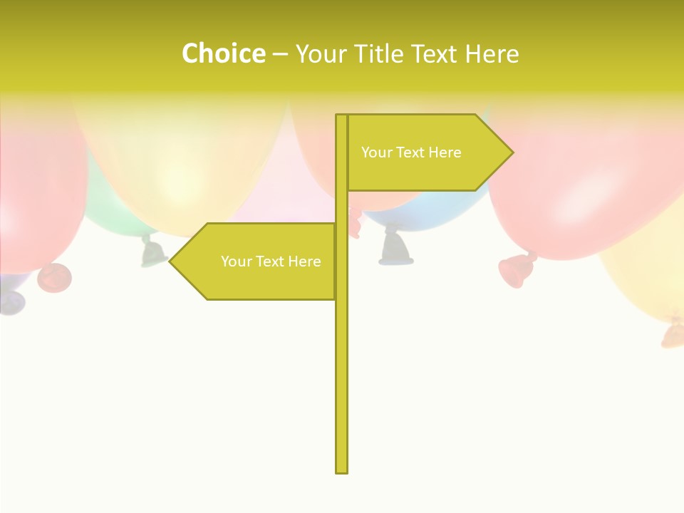 Helium Balloon Happy PowerPoint Template