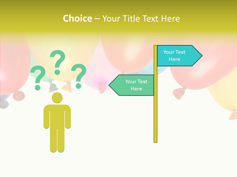 Helium Balloon Happy PowerPoint Template