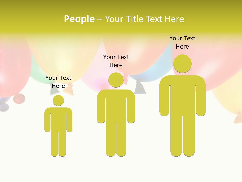 Helium Balloon Happy PowerPoint Template