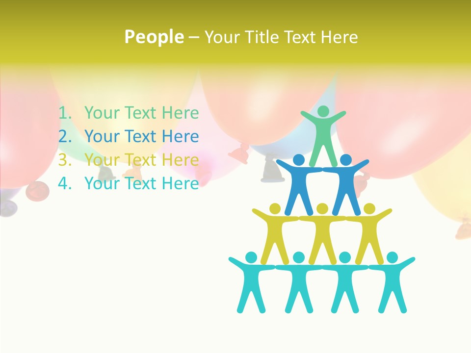 Helium Balloon Happy PowerPoint Template