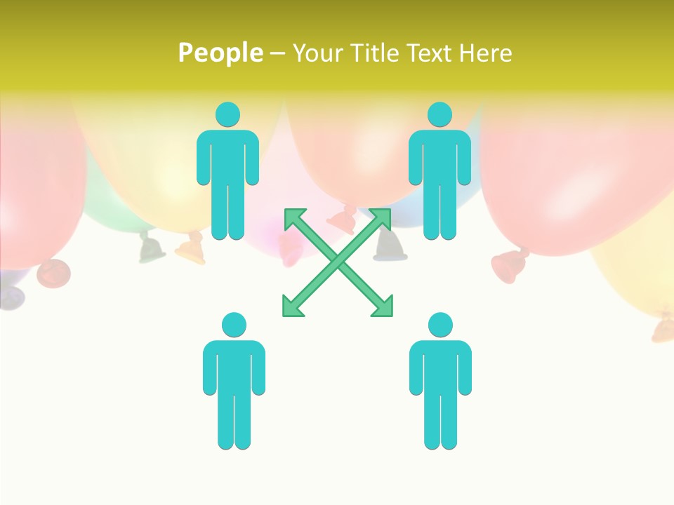 Helium Balloon Happy PowerPoint Template