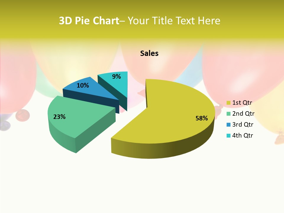 Helium Balloon Happy PowerPoint Template