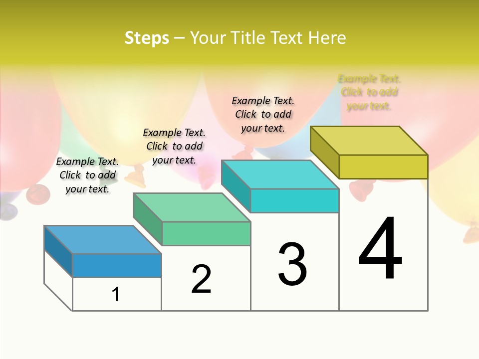 Helium Balloon Happy PowerPoint Template