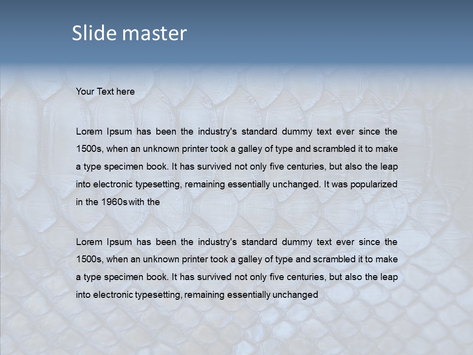 Shed Textured Rattlesnake PowerPoint Template