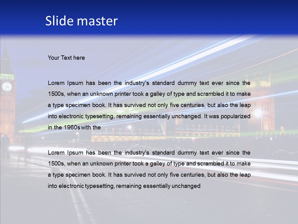 Car City Trail PowerPoint Template