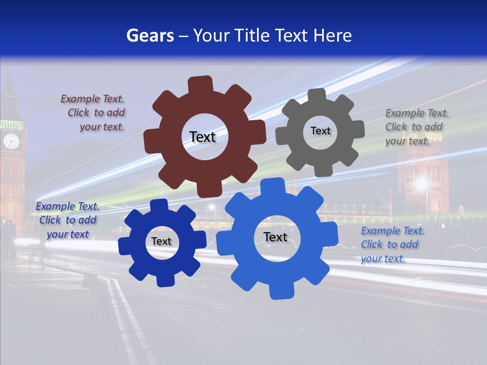 Car City Trail PowerPoint Template
