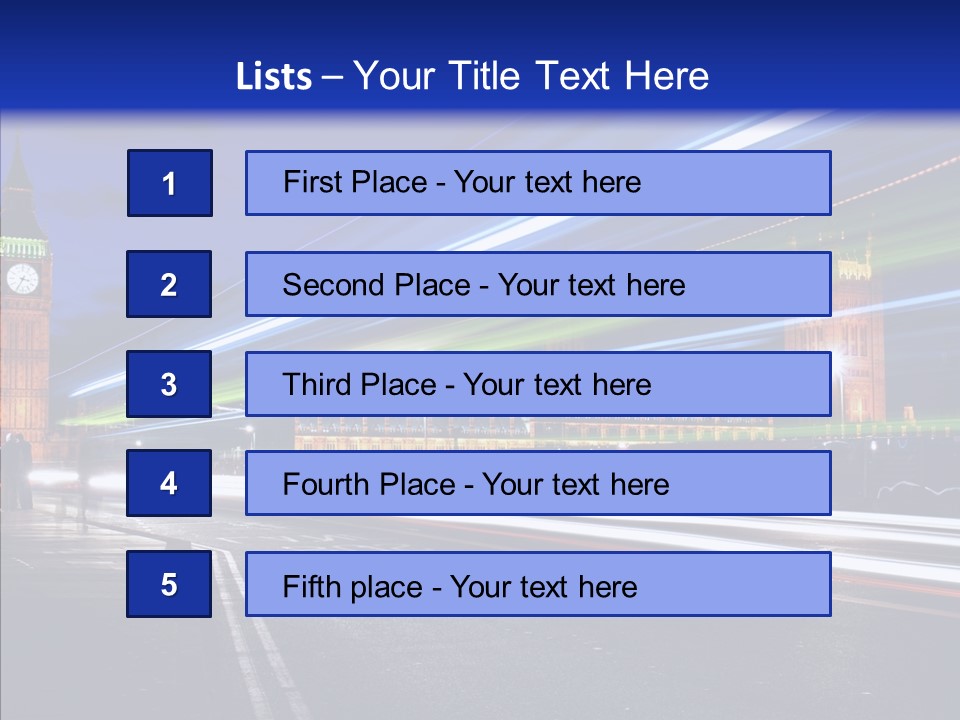 Car City Trail PowerPoint Template