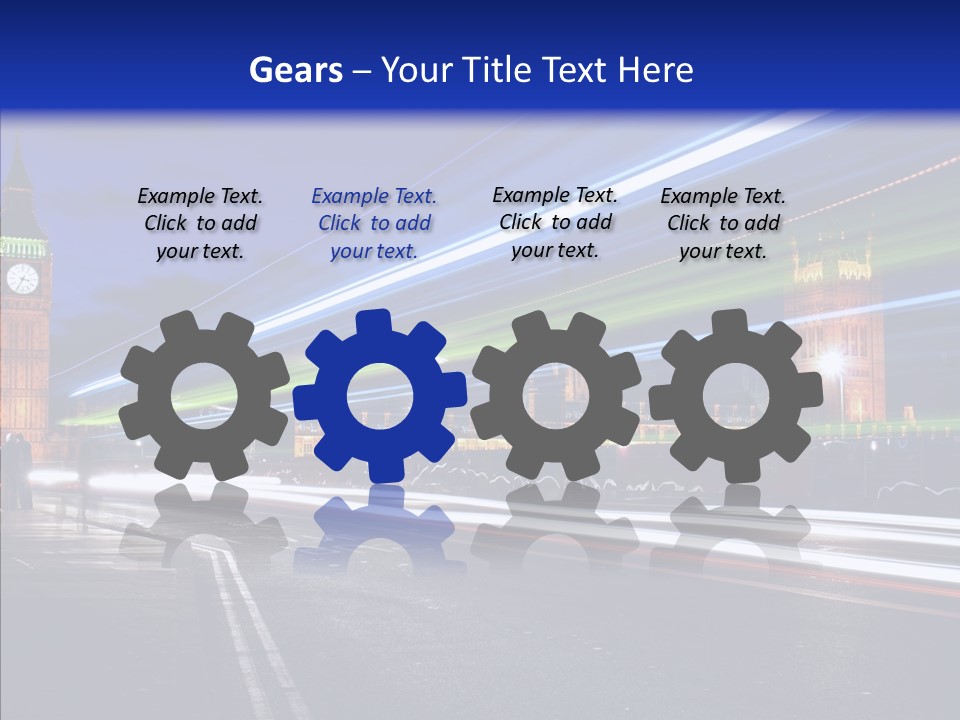 Car City Trail PowerPoint Template