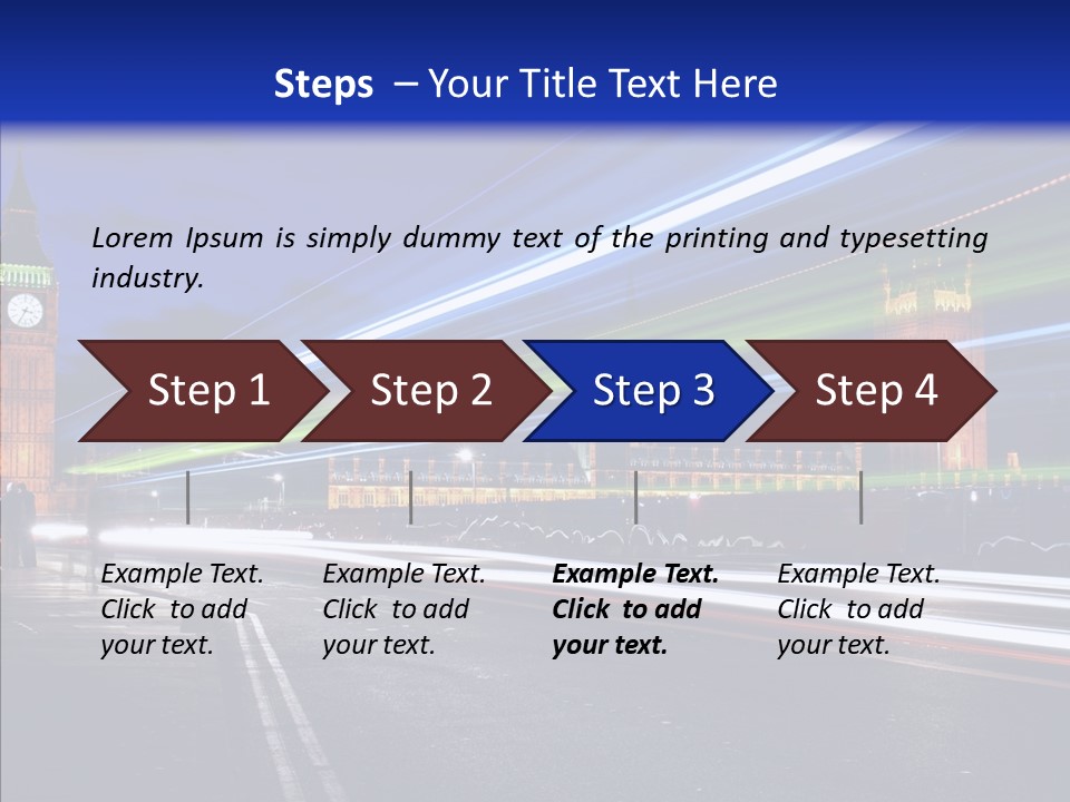 Car City Trail PowerPoint Template