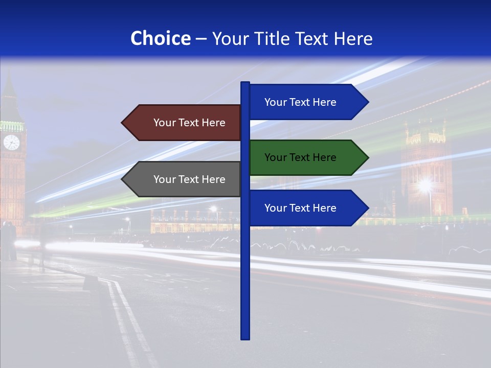 Car City Trail PowerPoint Template