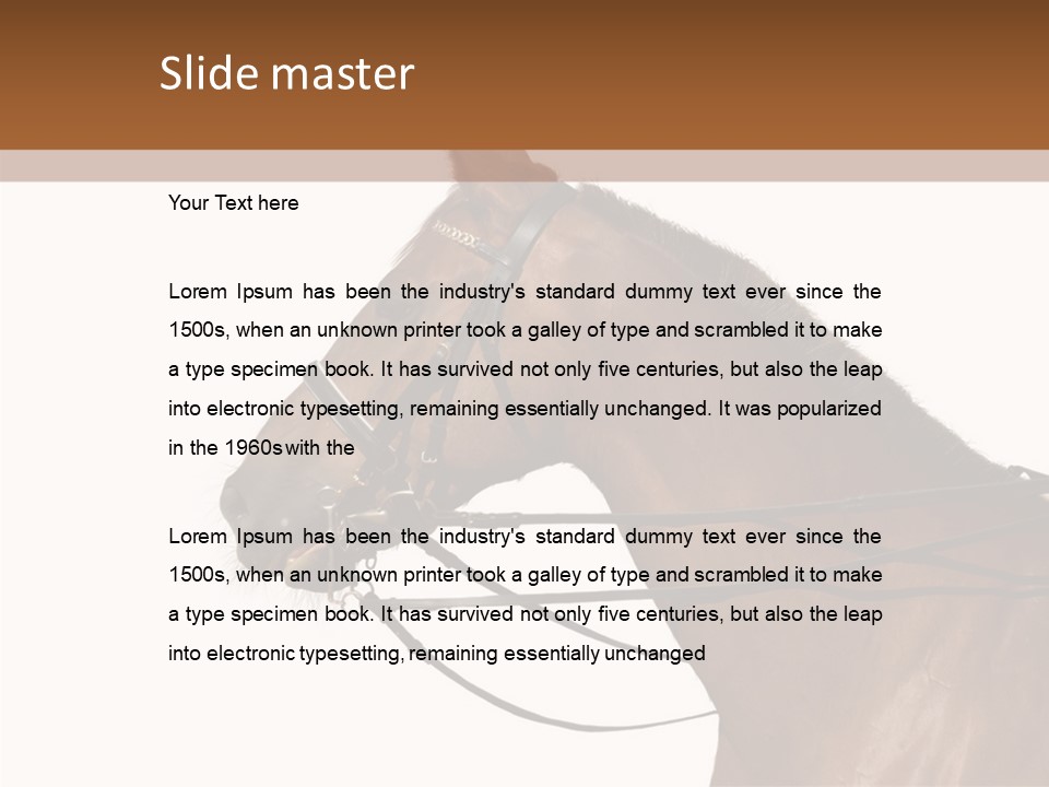 Animal Dressing Golden PowerPoint Template