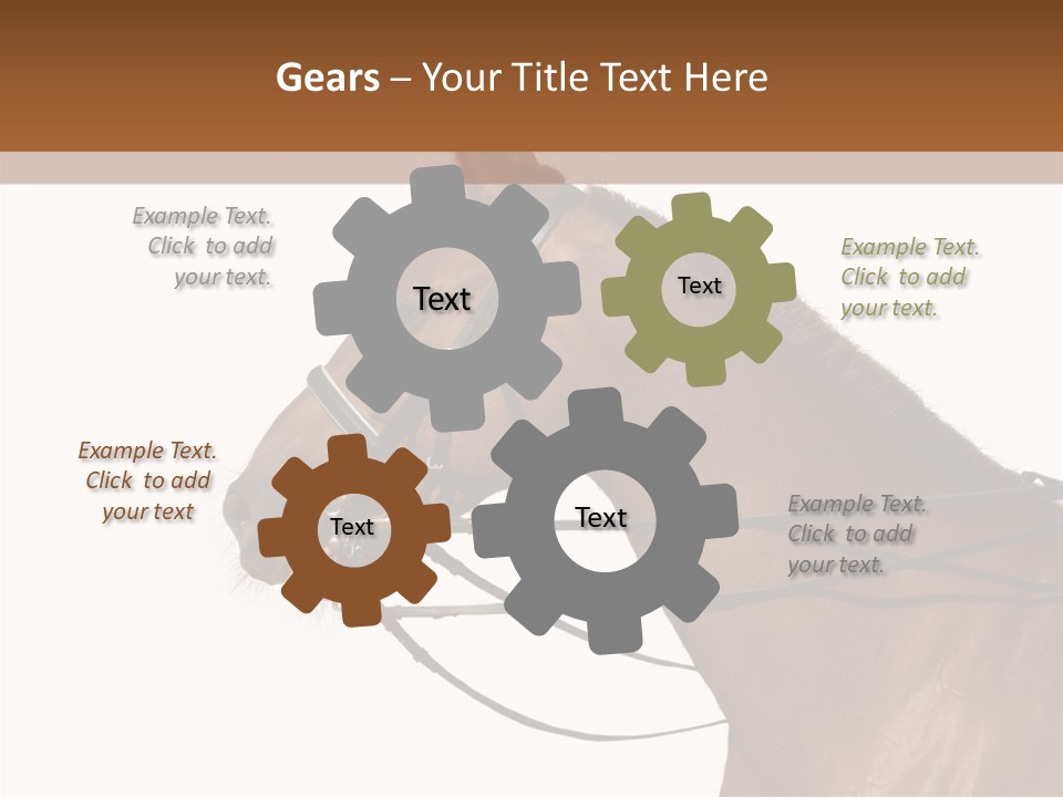 Animal Dressing Golden PowerPoint Template