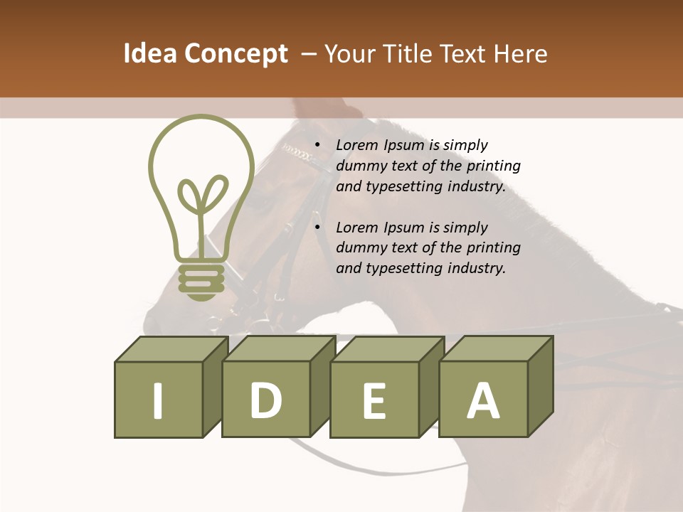 Animal Dressing Golden PowerPoint Template