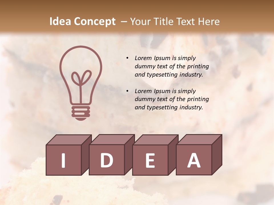 Bake Cafe Spoon PowerPoint Template