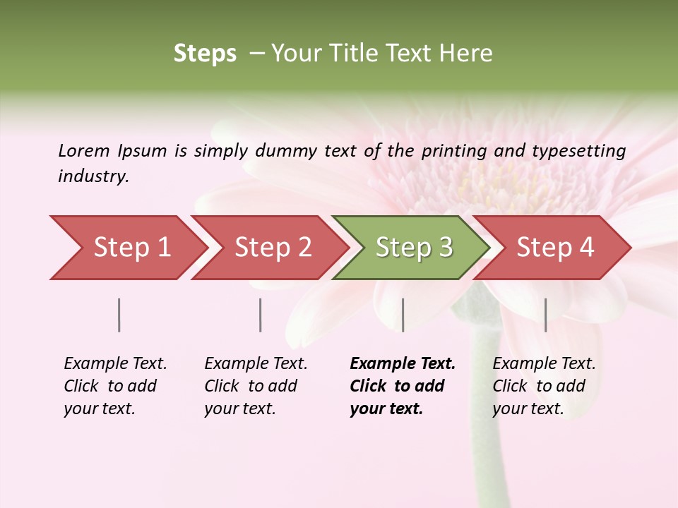 Flower Petals Isolated PowerPoint Template