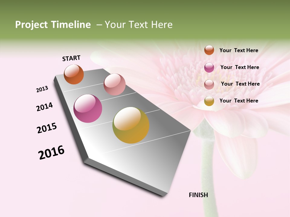 Flower Petals Isolated PowerPoint Template