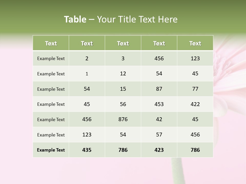 Flower Petals Isolated PowerPoint Template