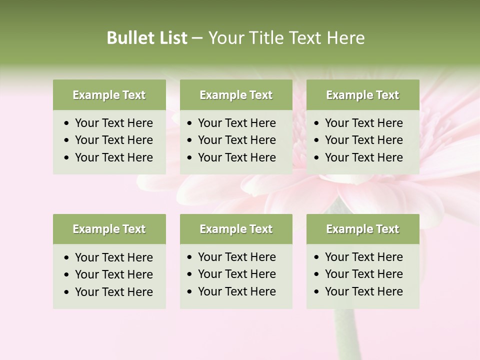 Flower Petals Isolated PowerPoint Template